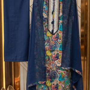 cotton suit set with digital print