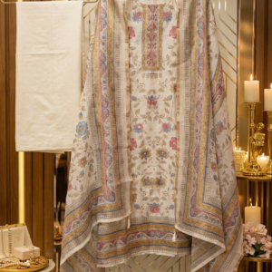 mul cotton with delicate floral prints