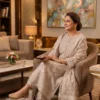 Beige5 Jamdani Cotton Suit Set for Women with Dori Work