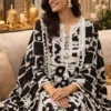 Black2 Mul Cotton Suit Set for Women with Intricate Lace Detailing