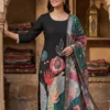 Black2 Soft Cotton Suit Set for Women with Kanta Work
