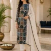 Cotton Suit Set for Women with Geometric Prints